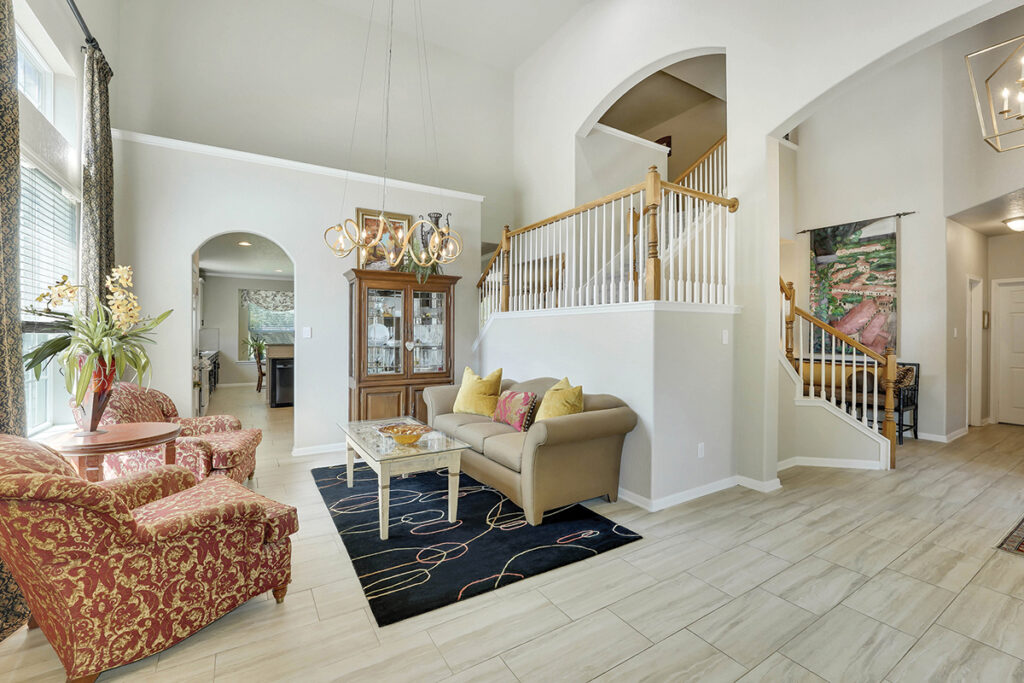 At Home KM Designs Staircase living room