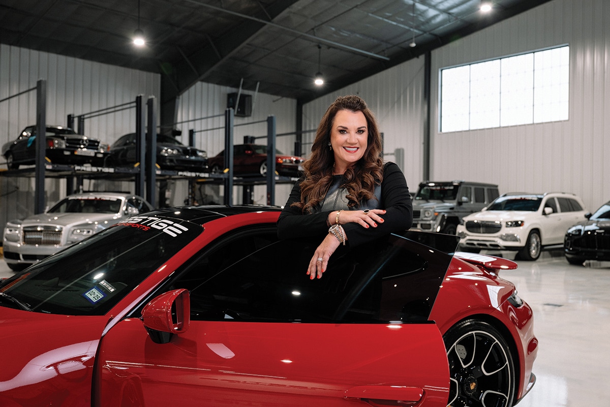 Beth in a red car Beth in a red car