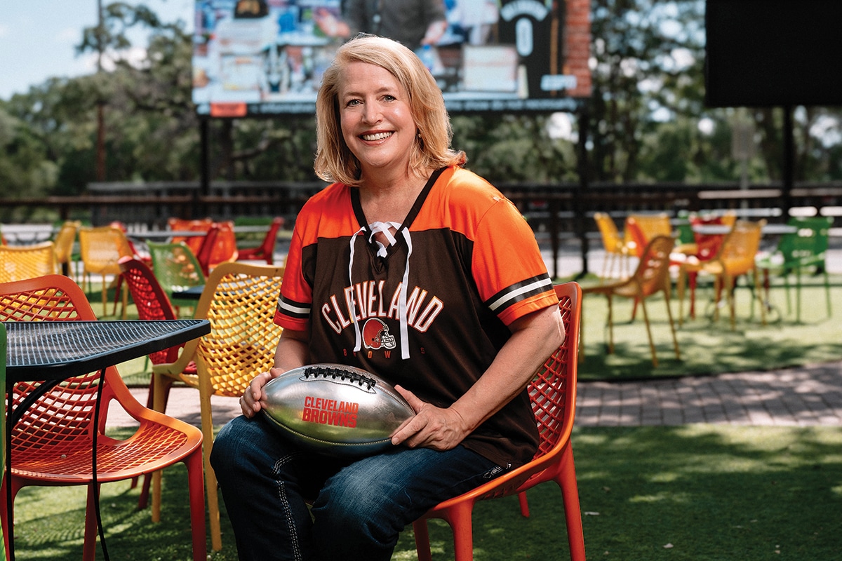 Jennifer with a football Jennifer with a football